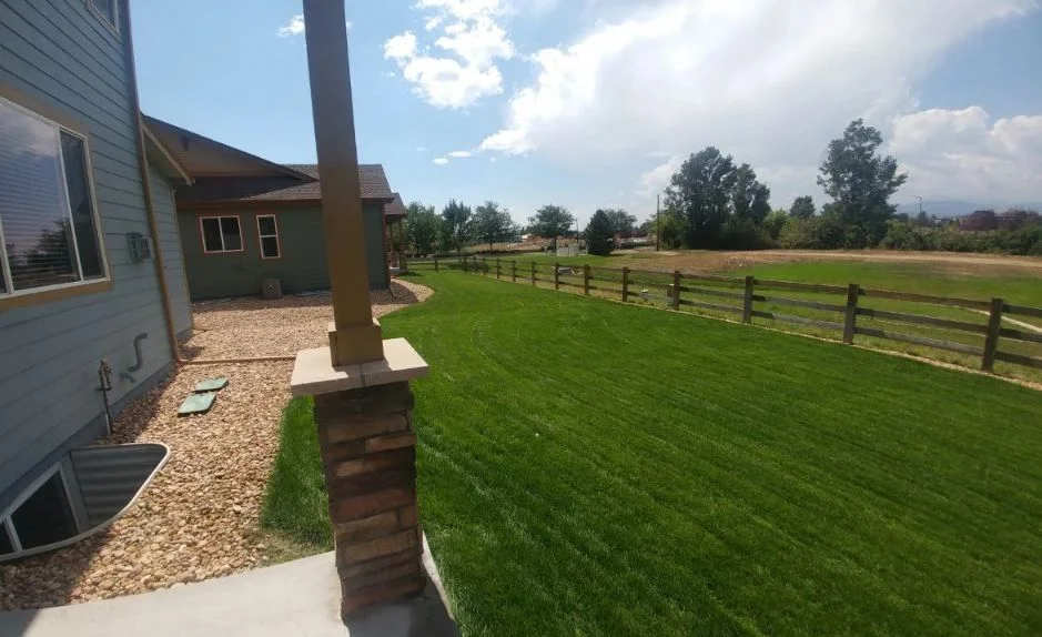 Lawn maintained by V3 Lawn Care in Northern Colorado
